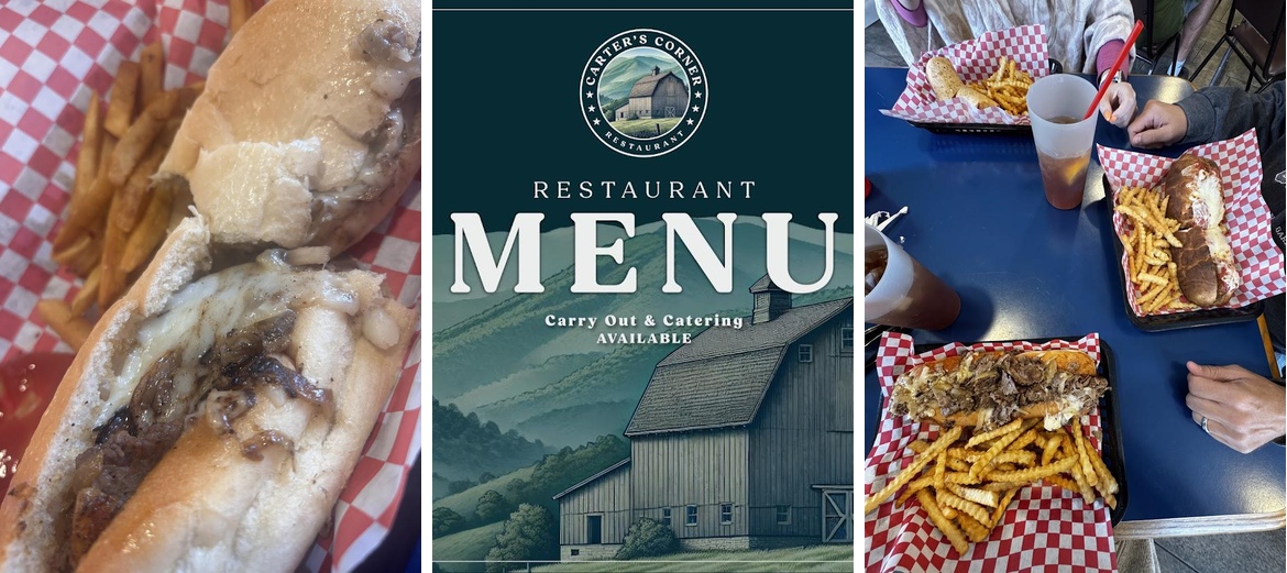 Carter's Corner Restaurant Menu